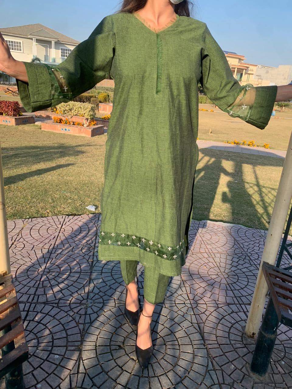 Forest Green Salwar Kameez