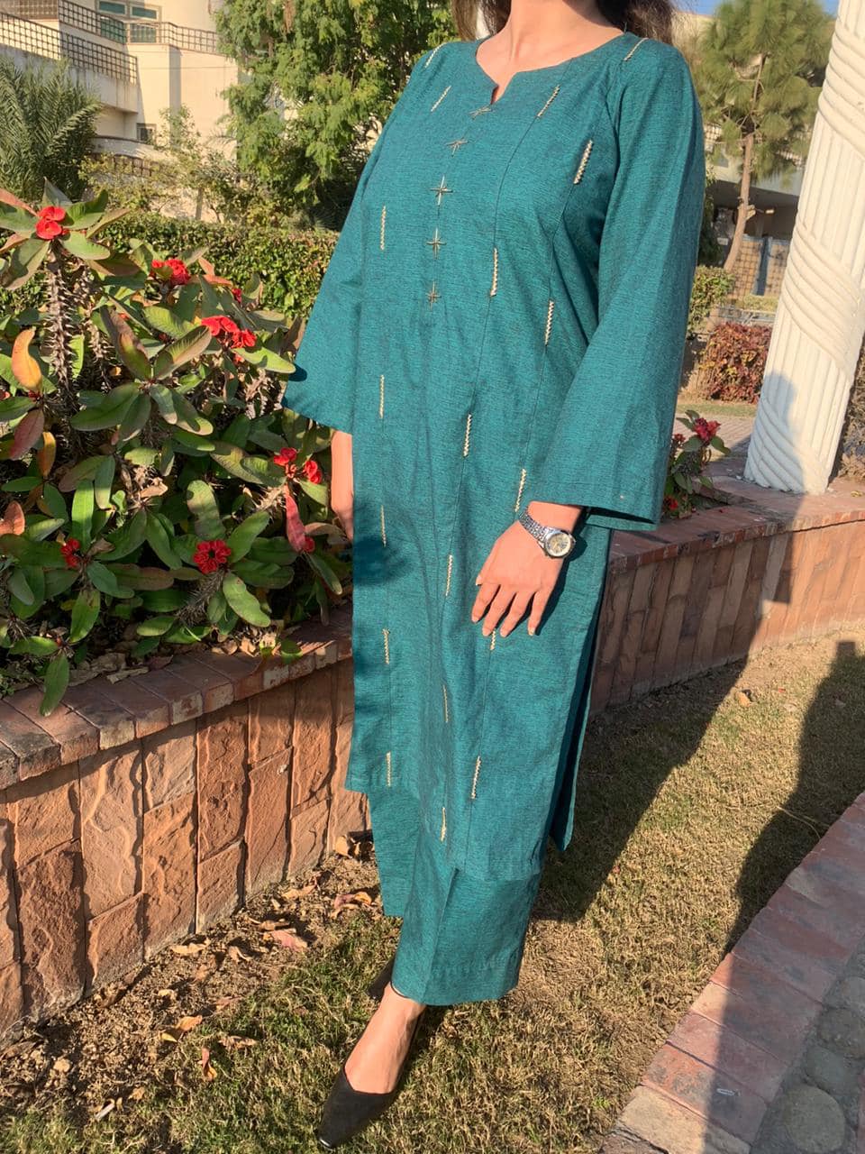 Teal Salwar Kameez