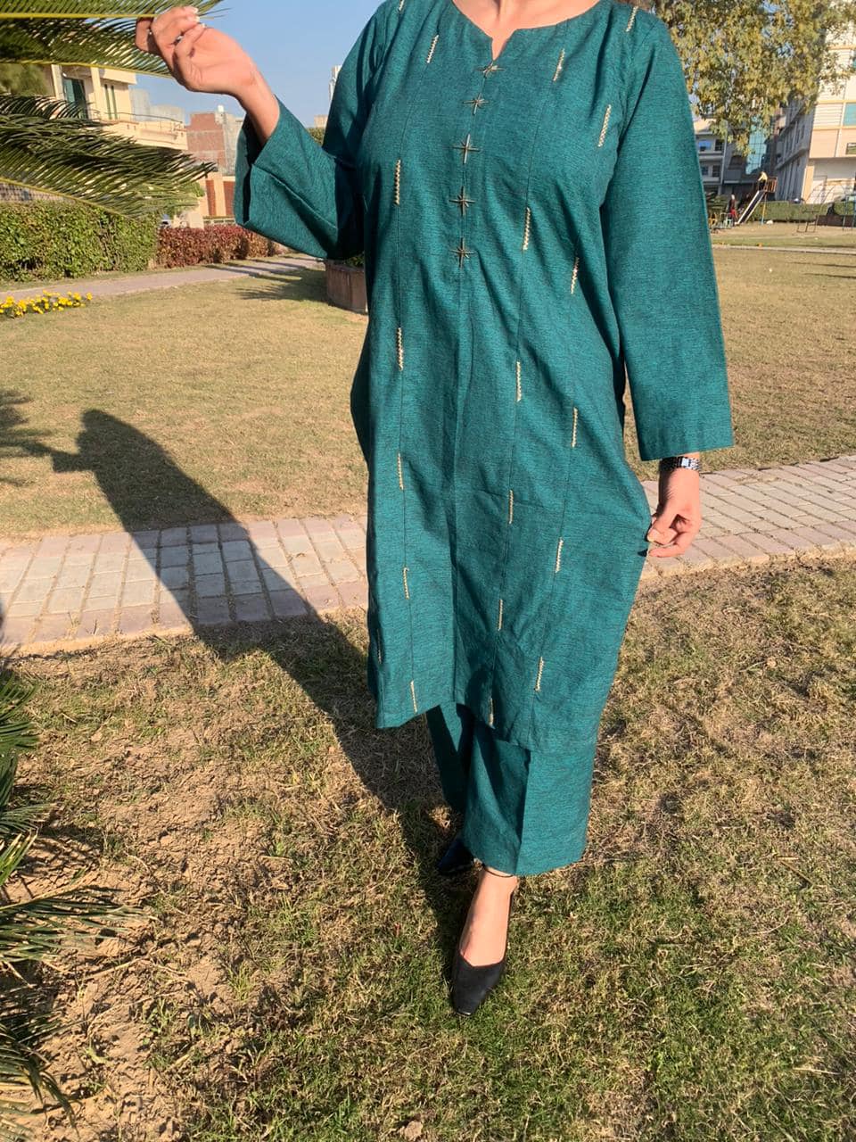 Teal Salwar Kameez