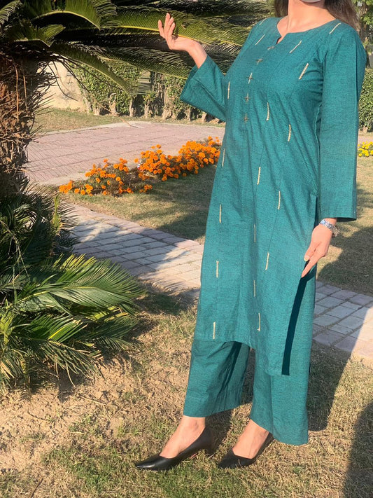 Teal Salwar Kameez